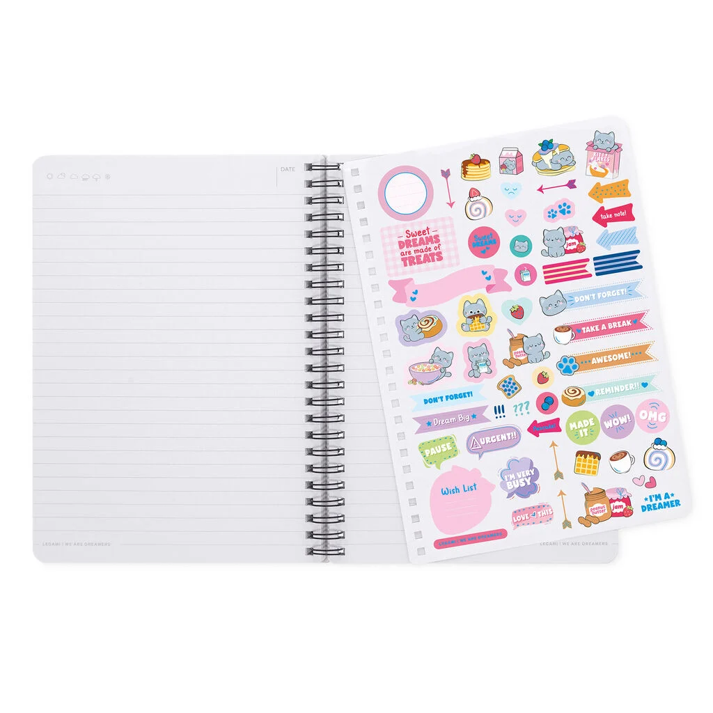 SPIRAL-BOUND NOTEBOOK - KITTY - Format A5