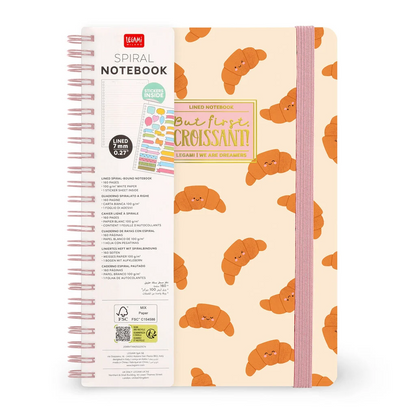 SPIRAL-BOUND NOTEBOOK - CROISSANT - Format A5
