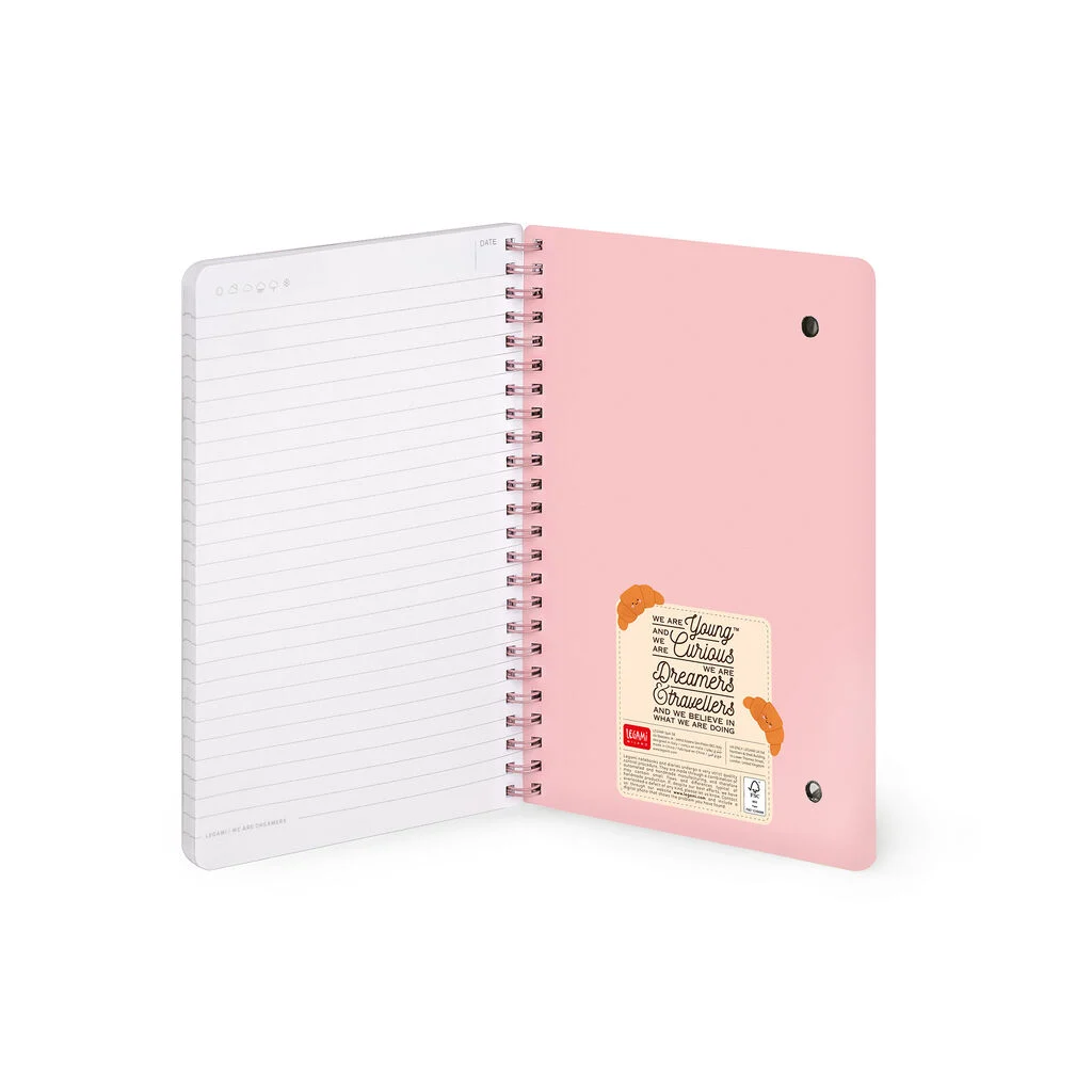 SPIRAL-BOUND NOTEBOOK - CROISSANT - Format A5