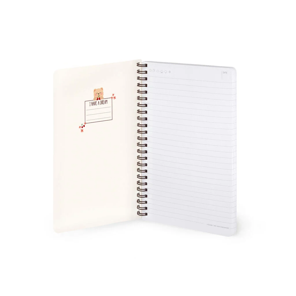 SPIRAL-BOUND NOTEBOOK - TEDDY BEAR - Format A5