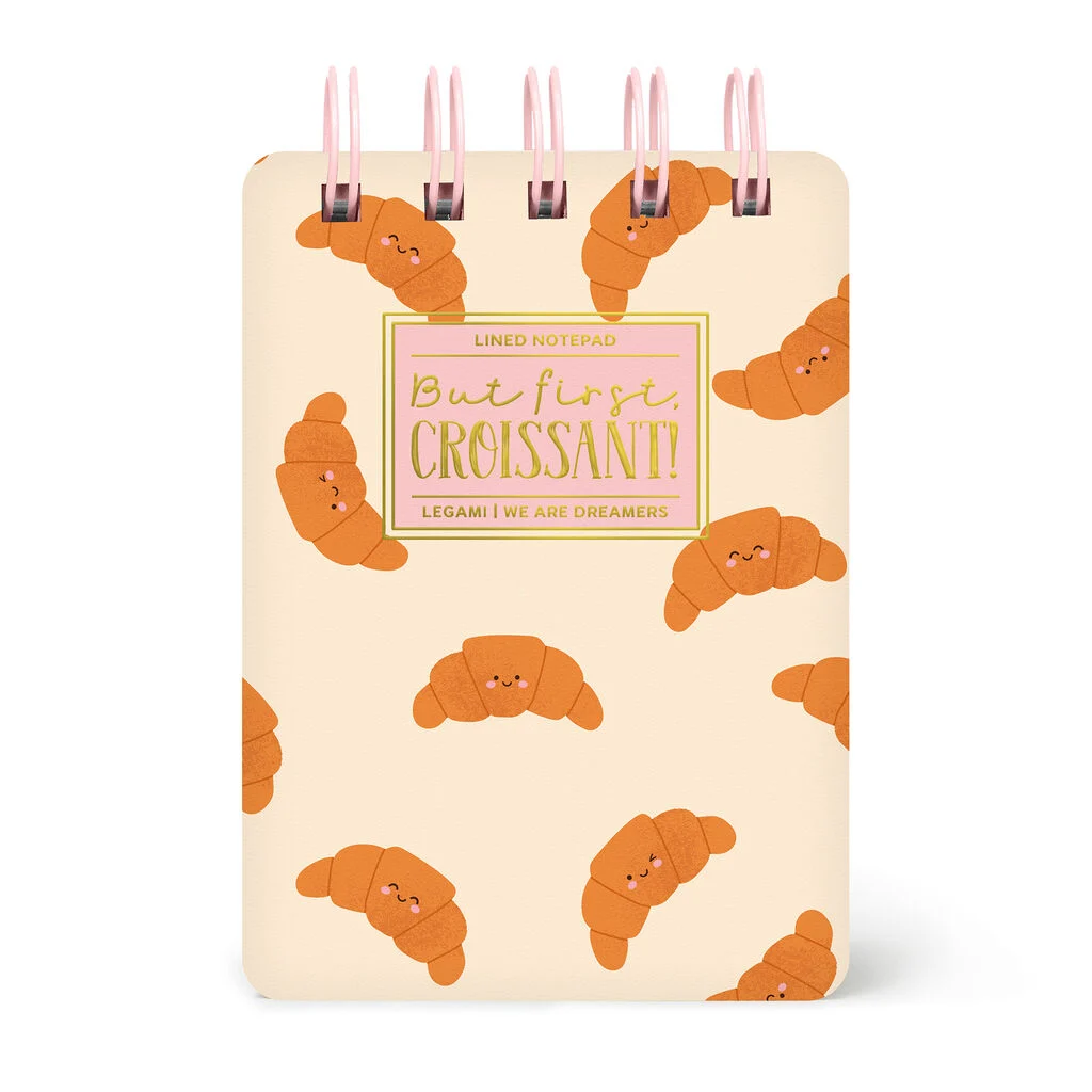 SPIRAL-BOUND NOTEPAD - CROISSANT