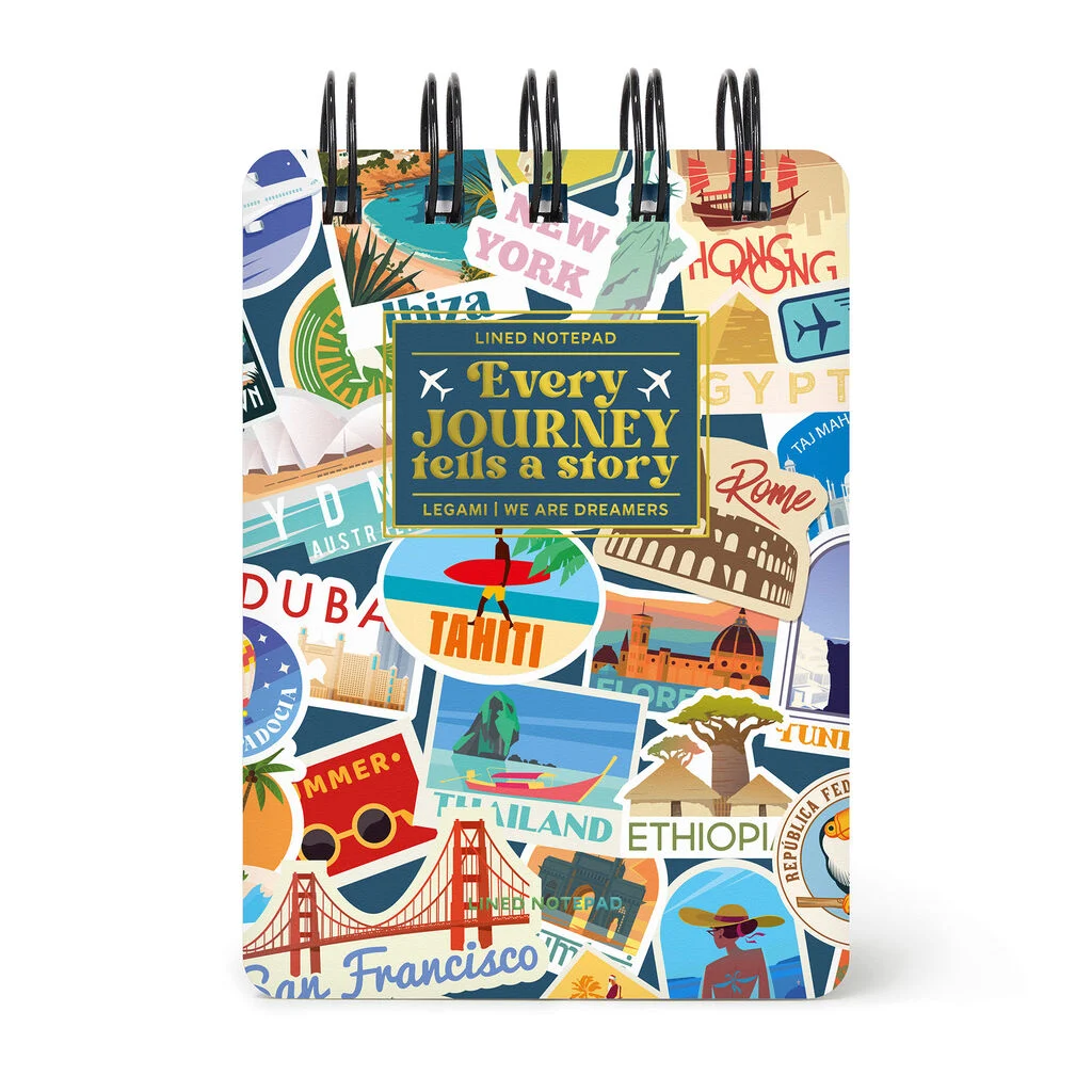 SPIRAL-BOUND NOTEPAD - TRAVEL
