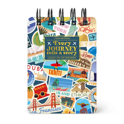SPIRAL-BOUND NOTEPAD - TRAVEL