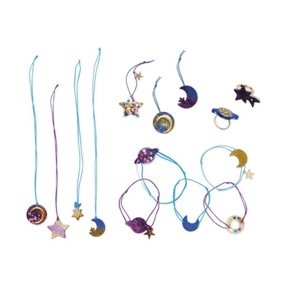 14 BIJOUX RESINE GALAXY A CREER
