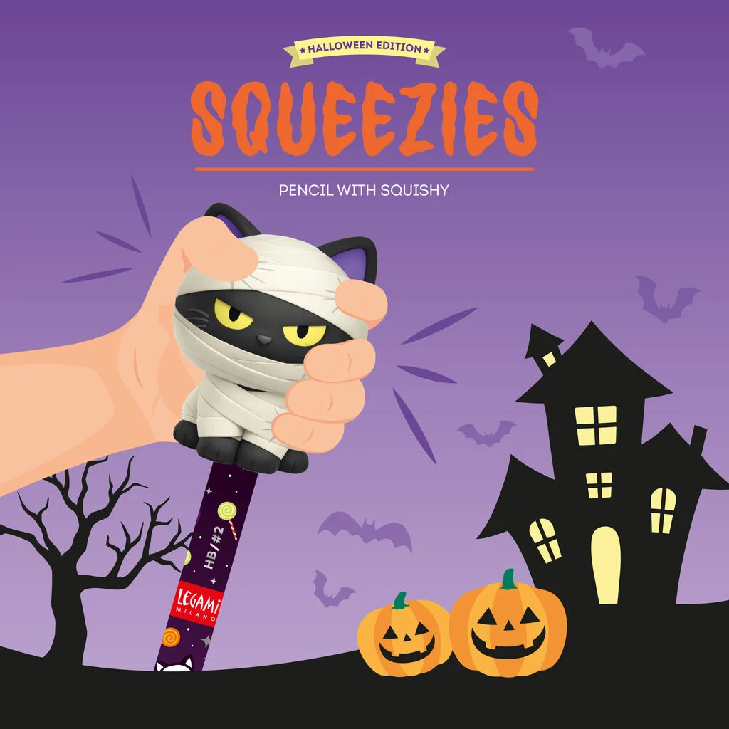 SQUEEZIES - CRAYON AVEC ANTI-STRESS - KITTY