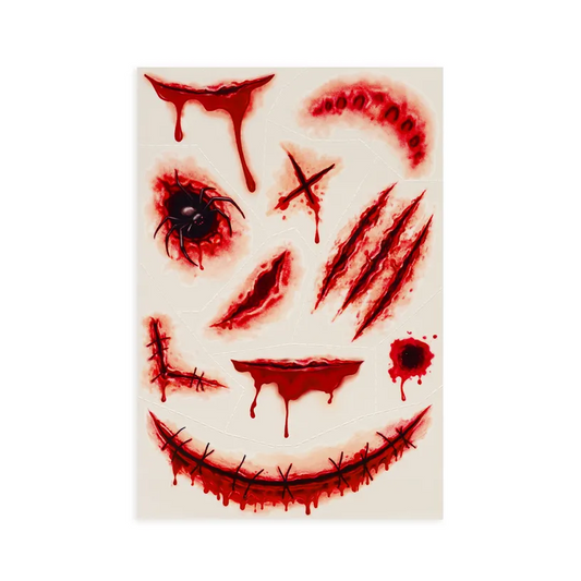 CREEPY TATTOOS - TATOUAGES ÉPHÉMÈRES - SCAR