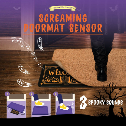 SCREAMING DOORMAT - SOUS-PAILLASSON AVEC SONS - BLACK