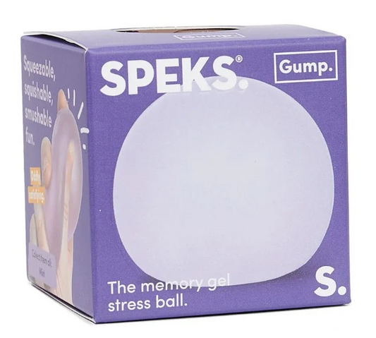 Speks Original Gump - Mist - Violet - Balle anti-stress en gel à mémoire